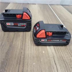 AS-IS  Milwaukee M18 18-Volt Lithium-Ion Starter Kit with One 5.0 Ah and One 2.0 Ah Battery and Charger