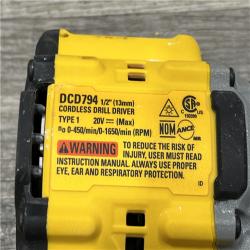 AS-IS DEWALT Atomic 20V Lithium-Ion Cordless Compact 1/2 in. Drill/Driver Kit