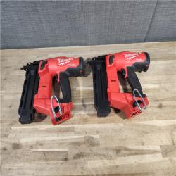 HOUSTON LOCATION - AS-IS (2) Milwaukee M18 Fuel 18V Brushless 18-Gauge Brad Nailer 2746-20 (Bare Tool)