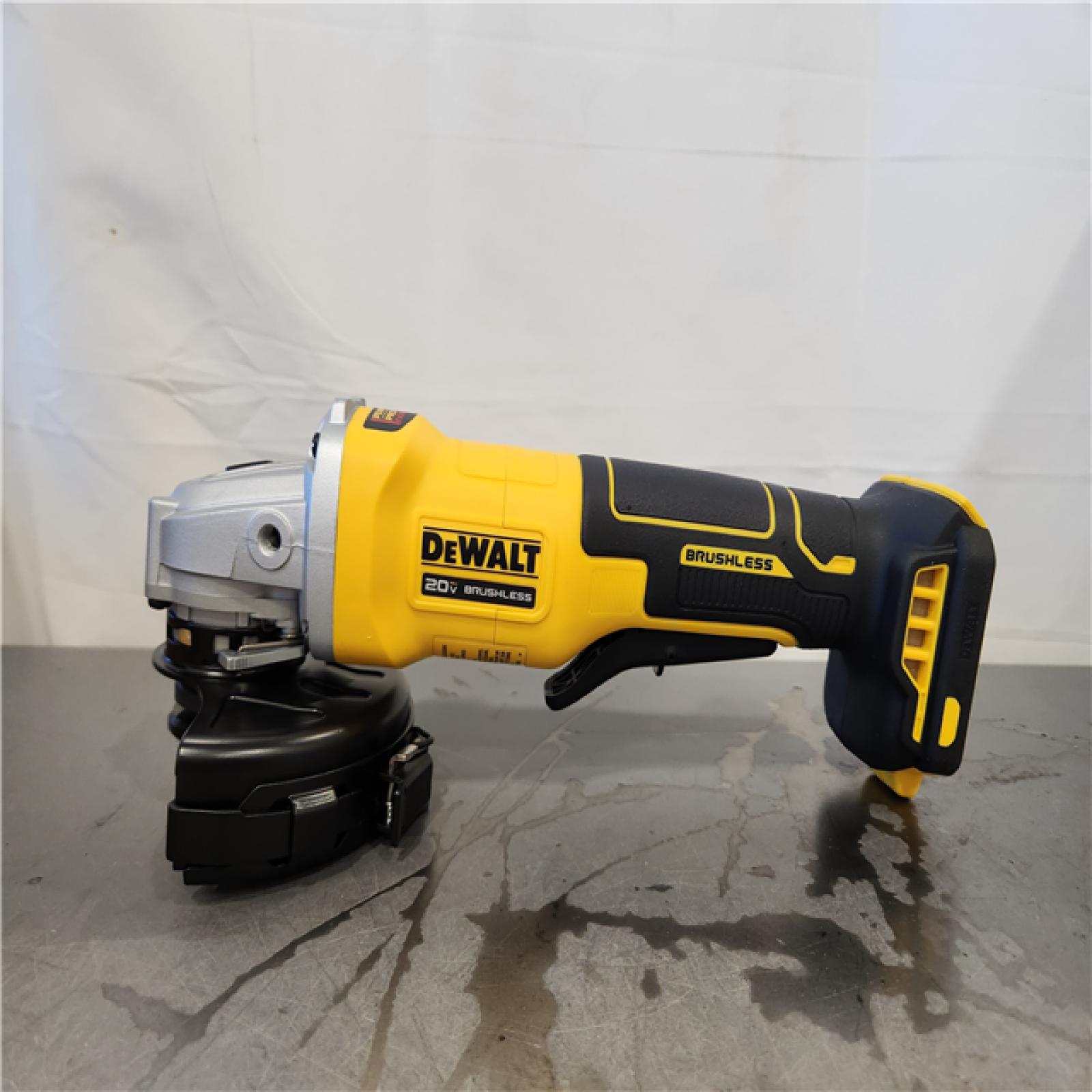 AS-IS- DeWalt 20V MAX Cordless 4-1/2 in. Angle Grinder with Brake Tool Only