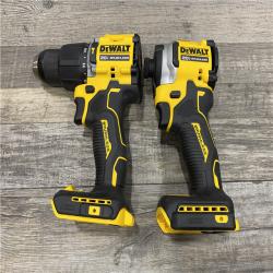 AS-IS DEWALT ATOMIC 20V MAX Lithium-Ion Cordless 2-Tool Combo Kit
