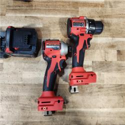 HOUSTON LOCATION - AS - IS Milwaukee 2 Tool Combo Kit W/ (2) Battery & Charger
