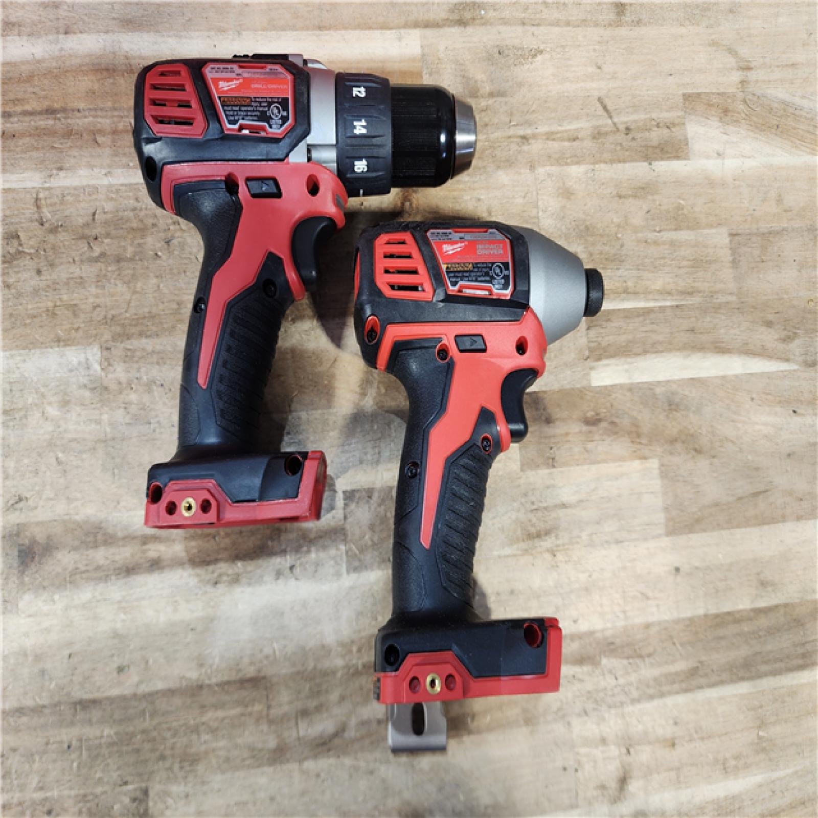 HOUSTON LOCATION - AS-IS Milwaukee 18V Lithium-Ion Cordless Drill Driver/Impact Driver Combo Kit
