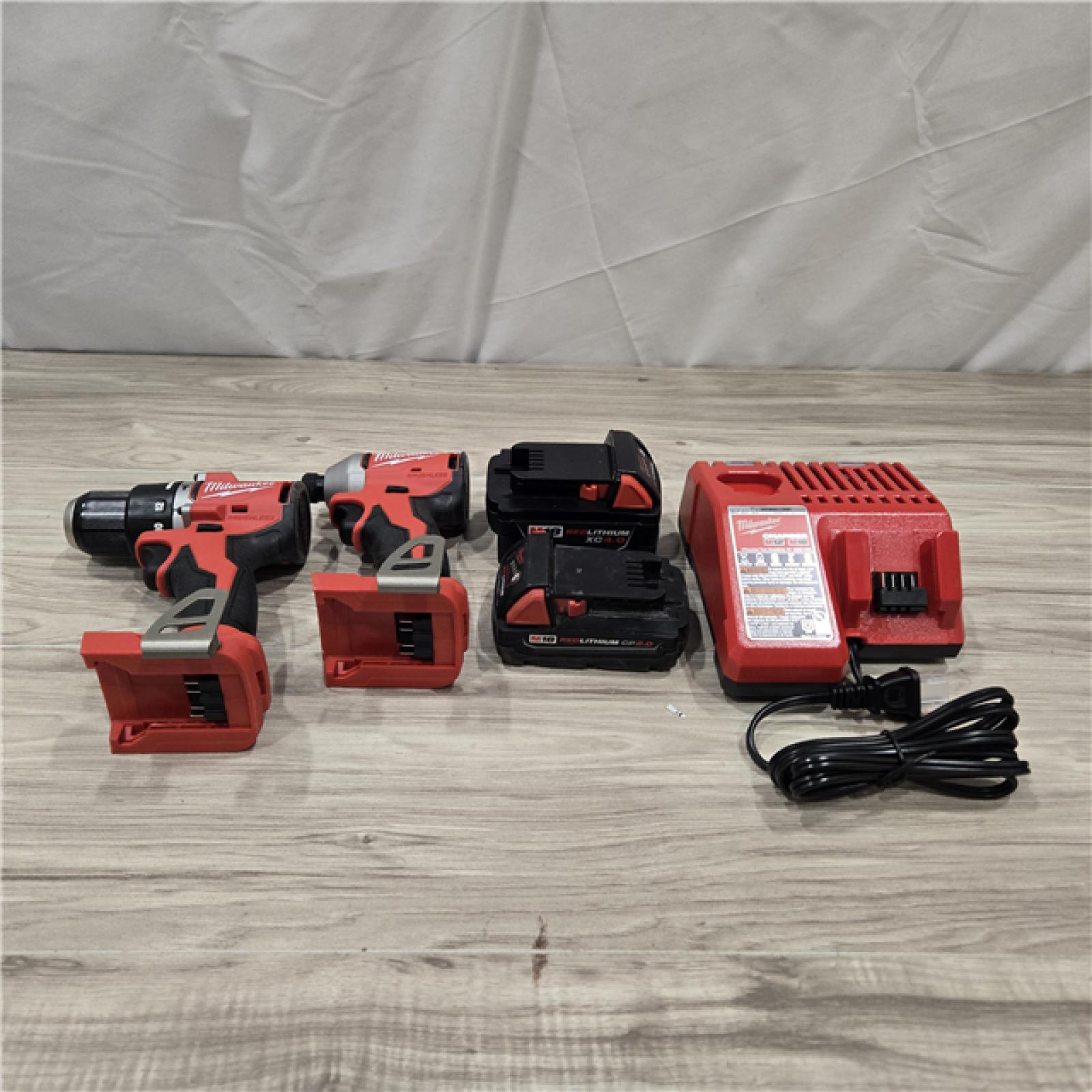 AS-IS Milwaukee M18 Compact Brushless 2-Tool Combo Kit