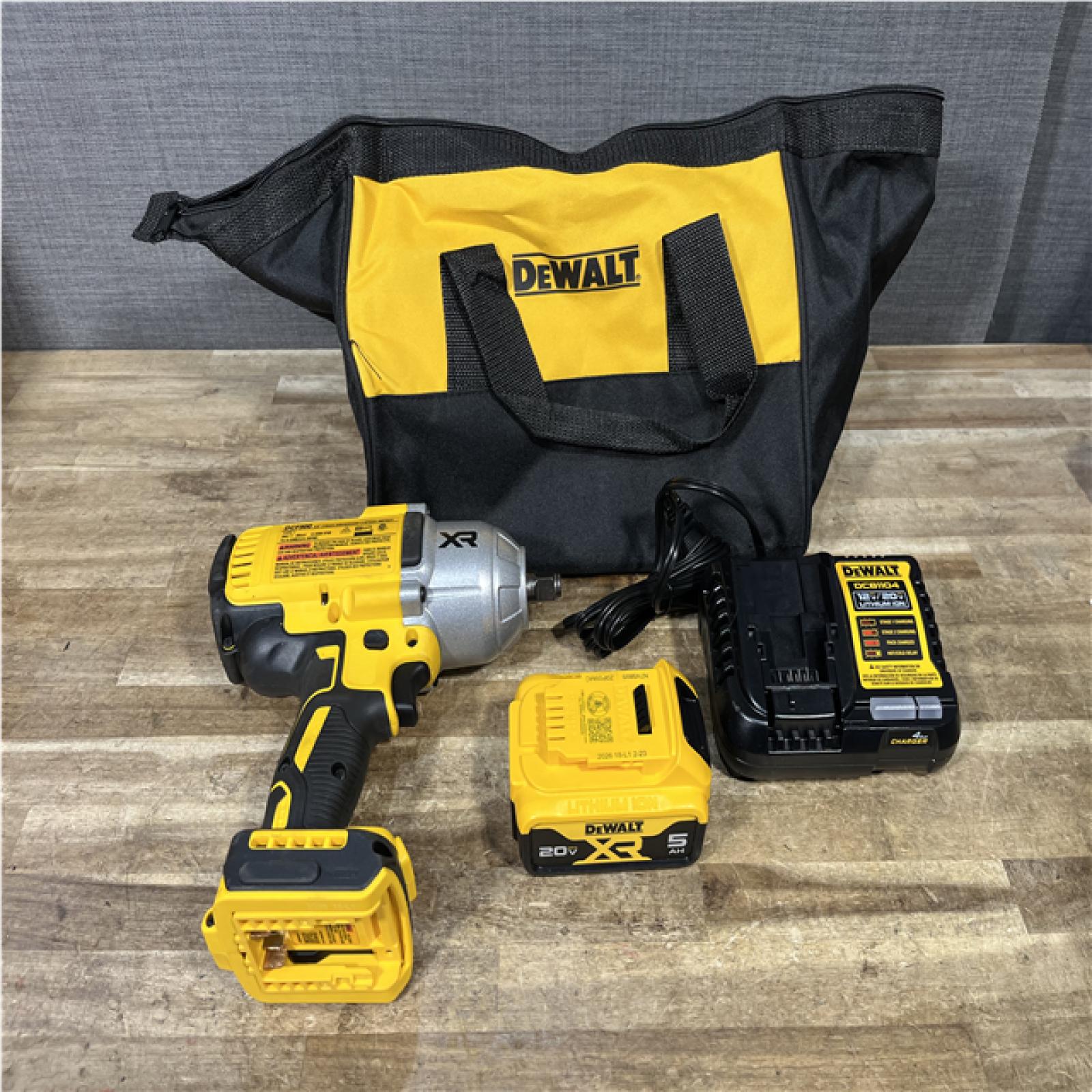 Houston Location AS-IS DEWALT 20V MAX Lithium-Ion Cordless 1/2 in. Impact Wrench Kit