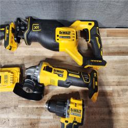 HOUSTON LOCATION - AS - IS DEWALT 4 TOOL COMBO KIT W/ (2) BATTERY & CHARGER