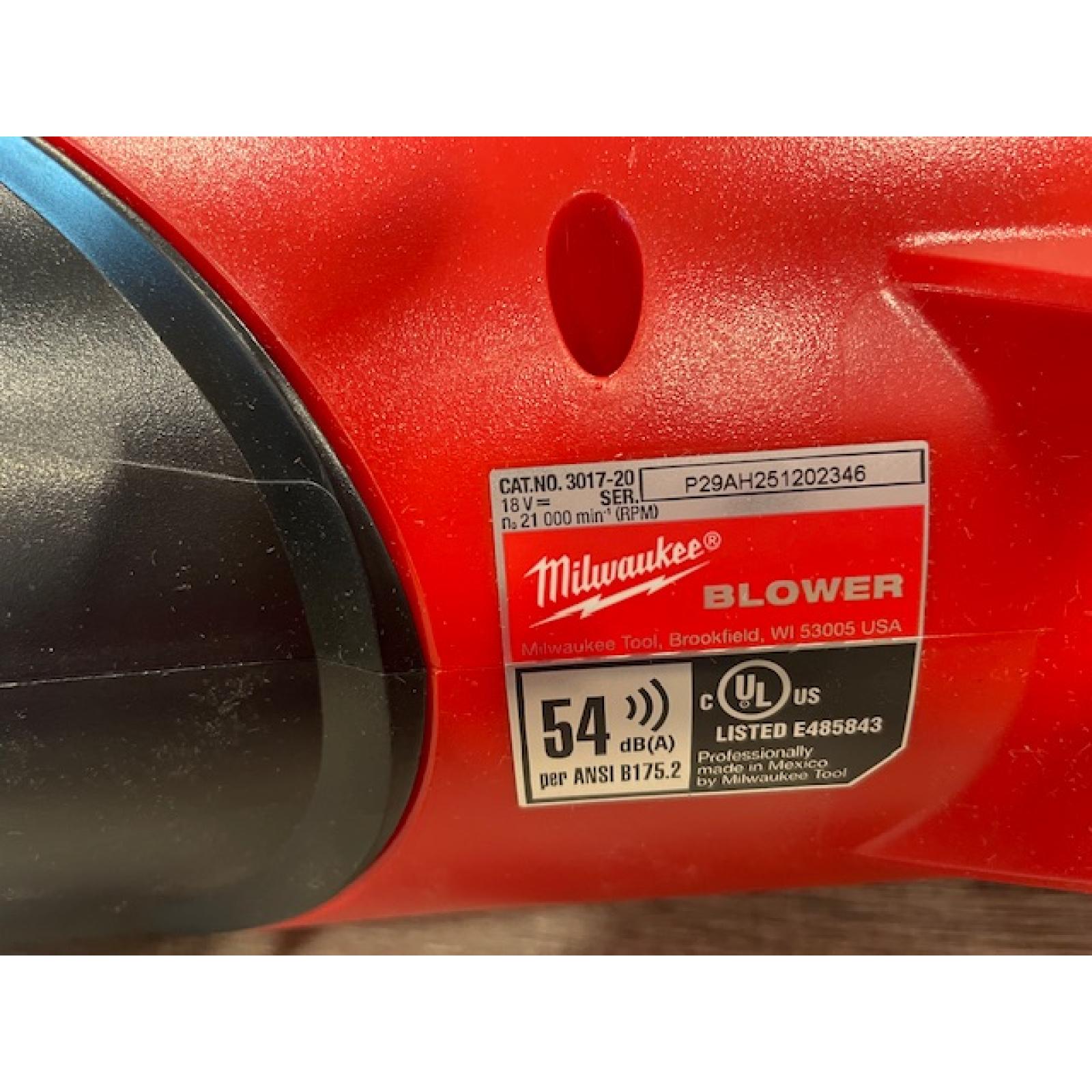 AS-IS Milwaukee FUEL 120 MPH 500 CFM 18V Lithium-Ion Brushless Cordless Handheld Blower (Tool-Only)