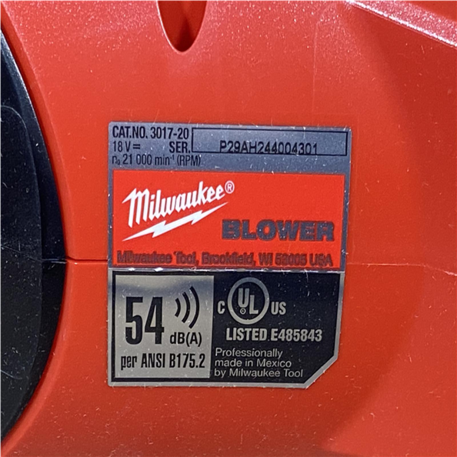 Houston Location AS-IS Milwaukee FUEL 120 MPH 500 CFM 18V Lithium-Ion Brushless Cordless Handheld Blower (Tool-Only)