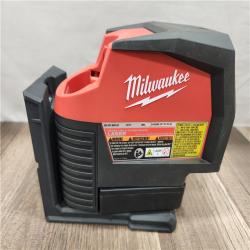 AS-IS- M12 12-Volt Lithium-Ion Cordless Green 125 Ft. Cross Line and Plumb Points Laser Level (Tool-Only)