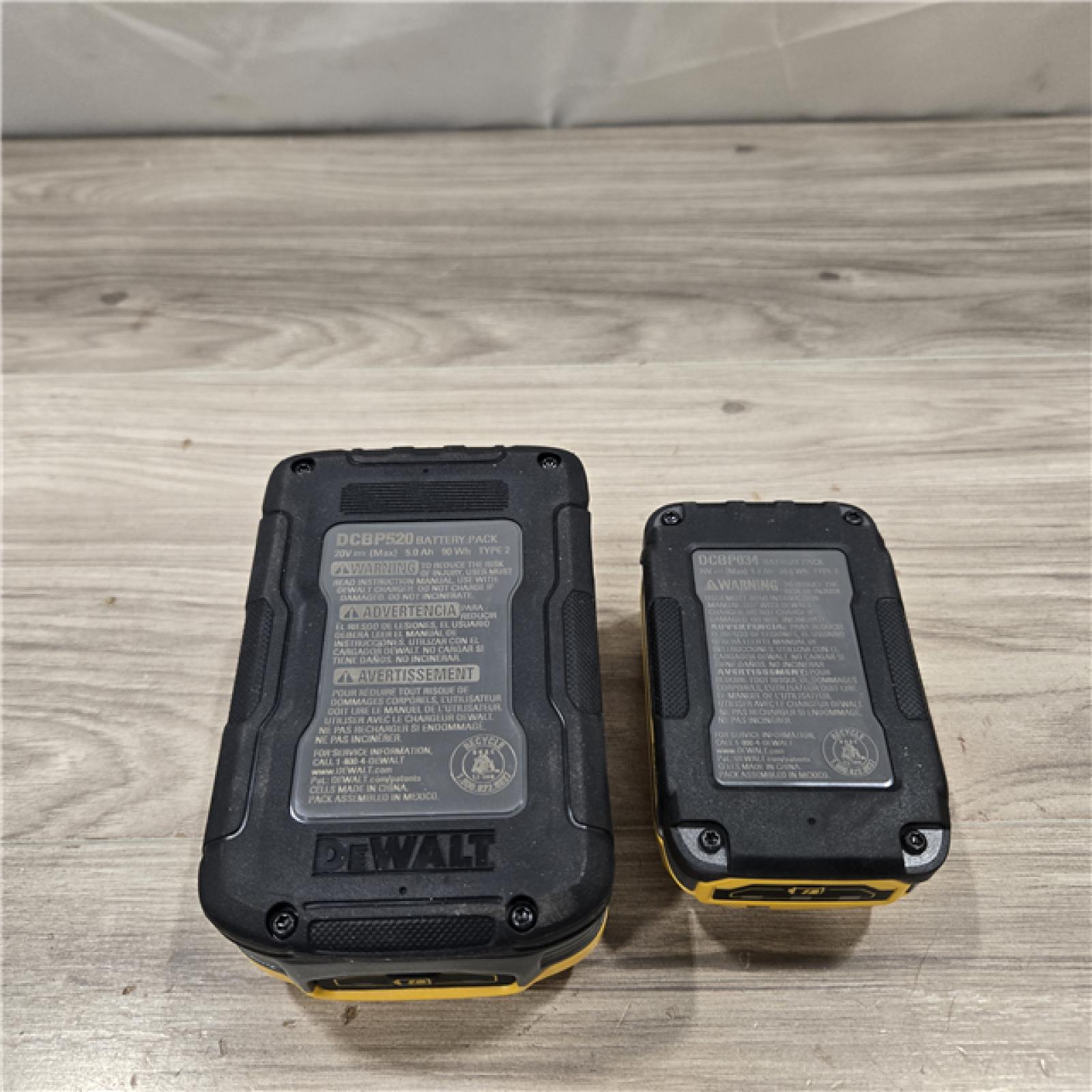 AS-IS Dewalt DCBP315-2C 20V MAX POWERSTACK Battery Starter Kit