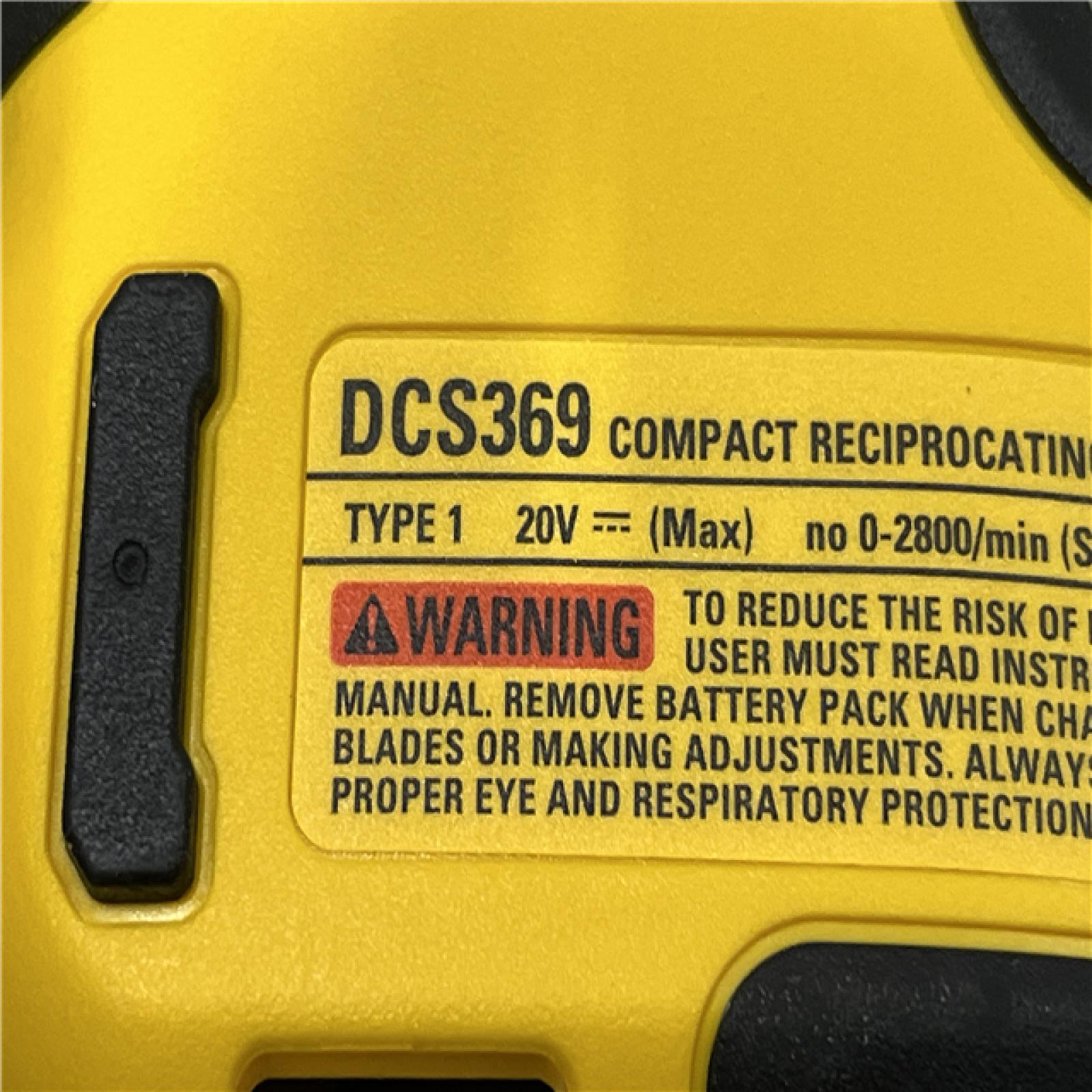 AS-IS DEWALT ATOMIC 20V MAX Cordless Brushless Compact Reciprocating Saw (Tool Only)