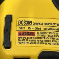 AS-IS DEWALT ATOMIC 20V MAX Cordless Brushless Compact Reciprocating Saw (Tool Only)
