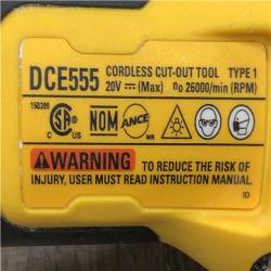 AS-IS DEWALT XR 20V Lithium-Ion Cordless Rotary Drywall Cut-Out Tool (Tool Only)