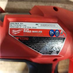 HOUSTON LOCATION - AS-IS Milwaukee FUEL 18-Volt Lithium-Ion Brushless Cordless Gen II 18-Gauge Brad Nailer (Tool-Only)