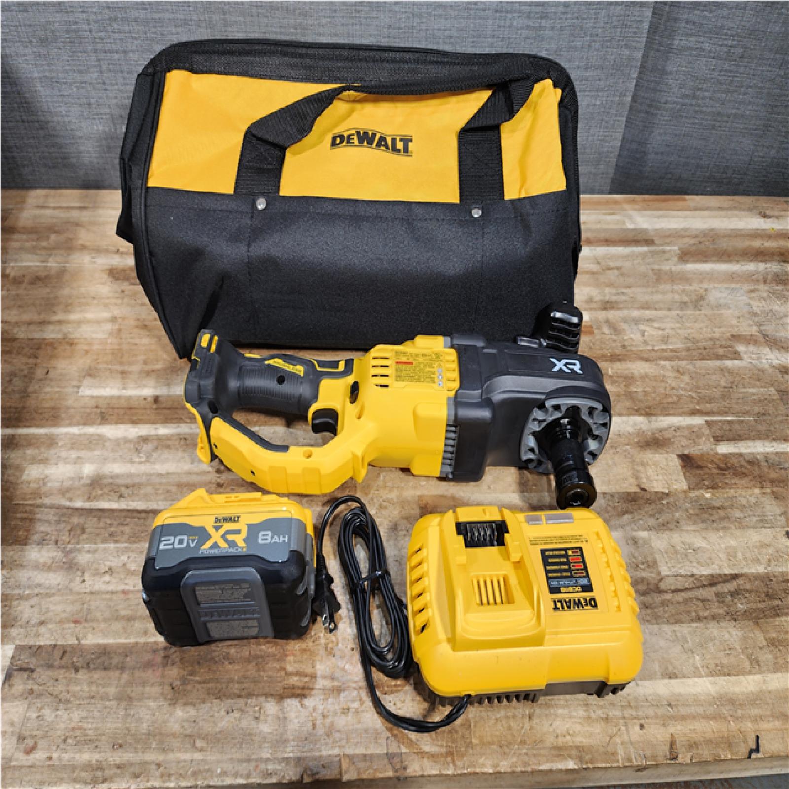 Houston Location AS-IS DEWALT 20V MAX XR Lithium-Ion Brushless Cordless 7/16 in. Compact Stud & Joist Drill Kit