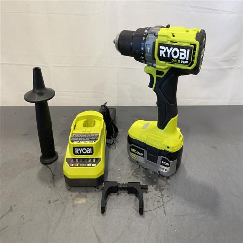 AS-IS - Ryobi ONE+ HP 18V Brushless Cordless 1/2 in. Hammer Drill Kit