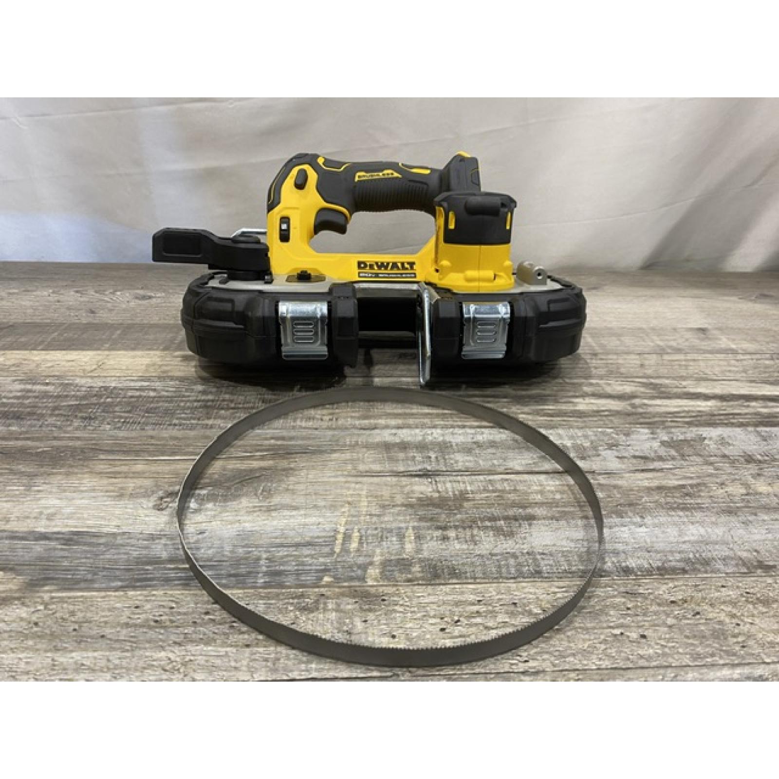 AS-IS DEWALT ATOMIC 20V MAX Cordless Brushless Compact 1-3/4 in. Bandsaw (Tool Only)