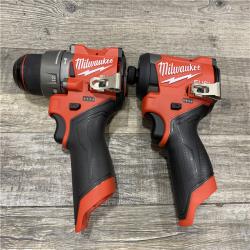 AS-IS Milwaukee  FUEL 12-Volt Lithium-Ion Brushless Cordless Hammer Drill and Impact Driver Combo Kit