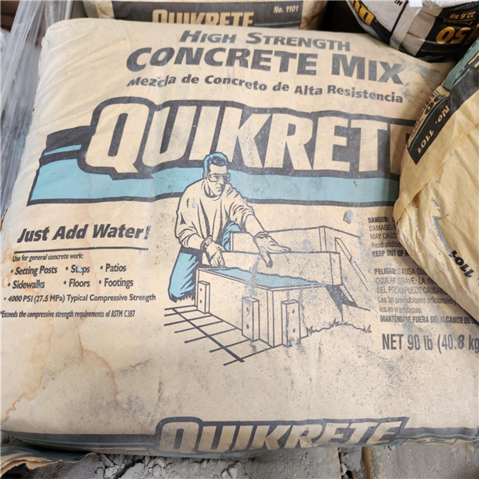 Phoenix AS-IS Quikrete 90 lb. Concrete Mix Pallet (70 Bags)