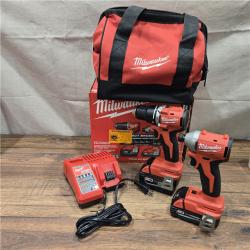 AS-IS Milwaukee M18 Compact Brushless 2-Tool Combo Kit