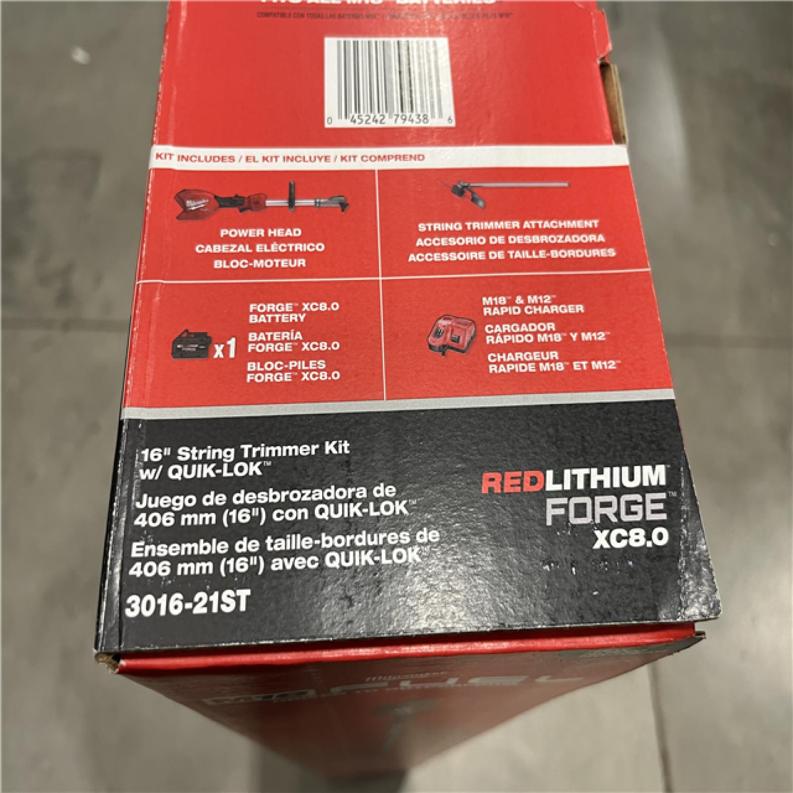 NEW - Milwaukee FUEL 18V 16 in. Brushless Cordless Battery Powered String Trimmer Kit