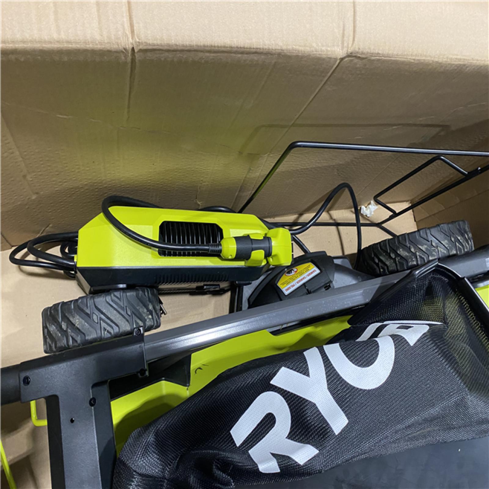 Dallas Location - As-Is RYOBI 80V HP Brushless Battery Cordless Electric 30 in. Multi-Blade Lawn Mower with Battery and Charger