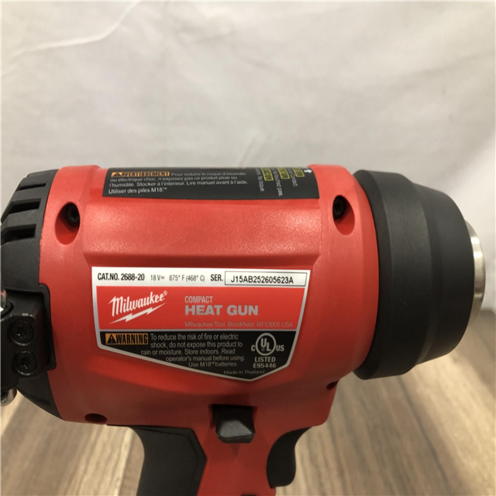AS-IS Milwaukee 18V Lithium-Ion Cordless Compact Heat Gun (Tool-Only)