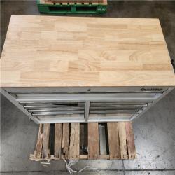 Phoenix LIKE NEW Husky Tool Storage 46 in. W x 18 in. D 9-Drawer Gloss White Mobile Workbench Cabinet