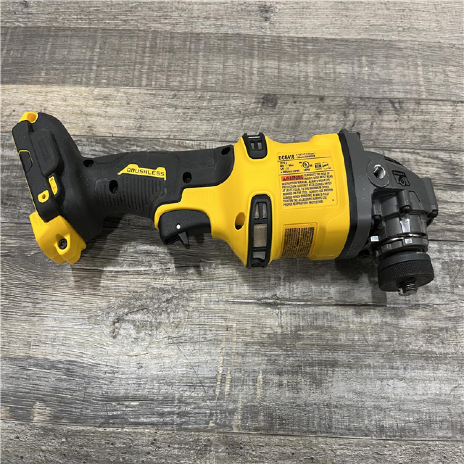 AS-IS DEWALT FLEXVOLT 60V MAX Cordless Brushless 4.5 in. to 6 in. Small Angle Grinder with Kickback Brake (Tool Only)
