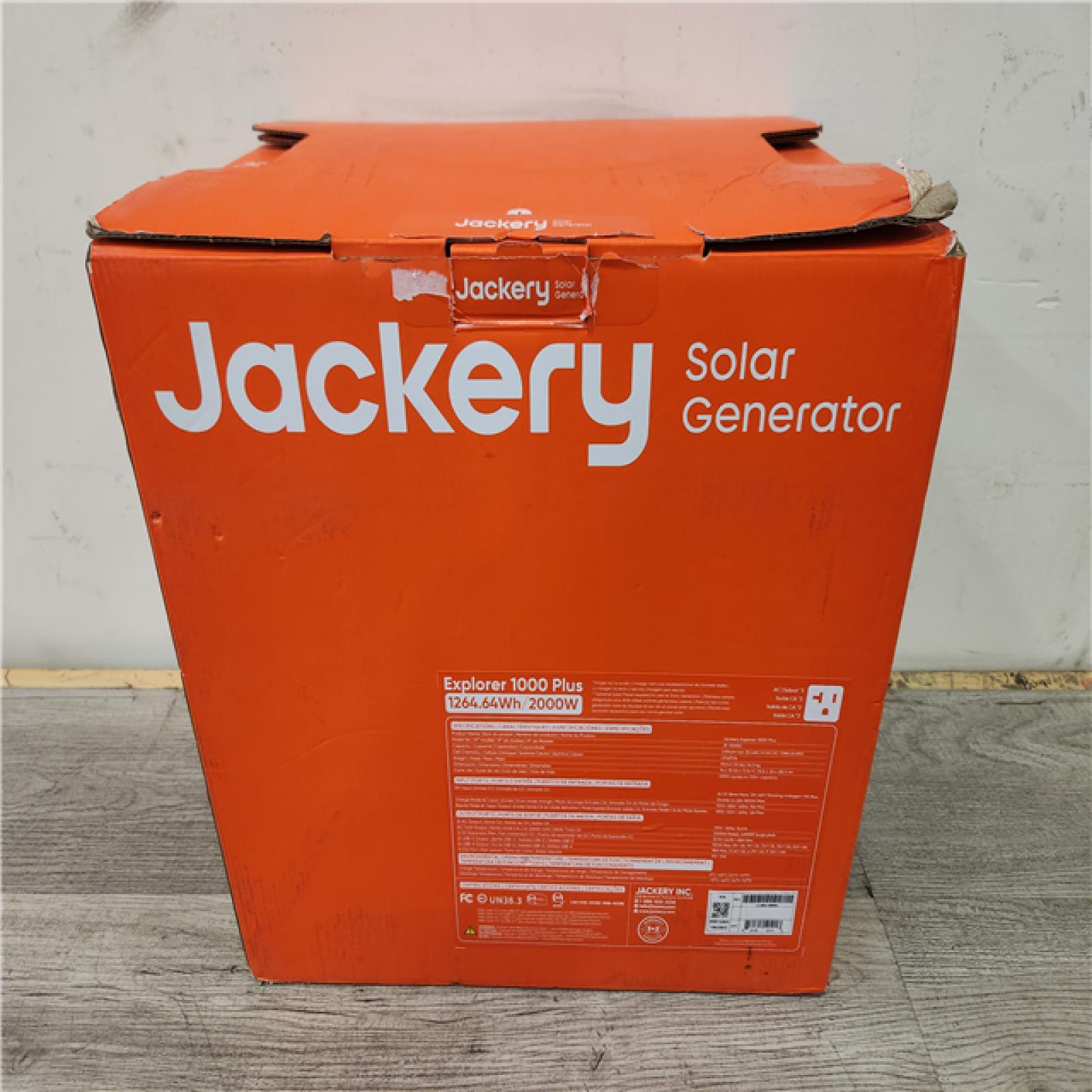 Phoenix Location NEW Jackery Solar Generator Explorer 1000 Plus 1264.64Wh/2000W Model No. JE-1000C