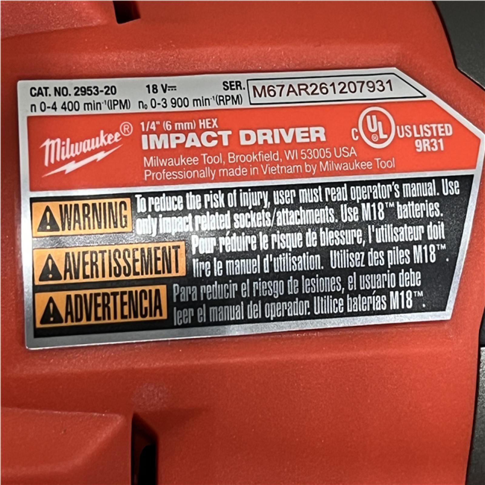 AS-IS Milwaukee 18V Lithium-Ion Cordless Drill Driver/Impact Driver Combo Kit