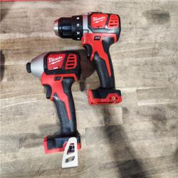 HOUSTON LOCATION - AS-IS Milwaukee 18V Cordless Brushed 2-Tool Drill/Driver and Impact Driver Kit