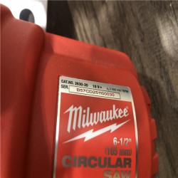 AS-IS Milwaukee 18V Lithium-Ion Cordless 6-1/2 in. Circular Saw (Tool-Only)