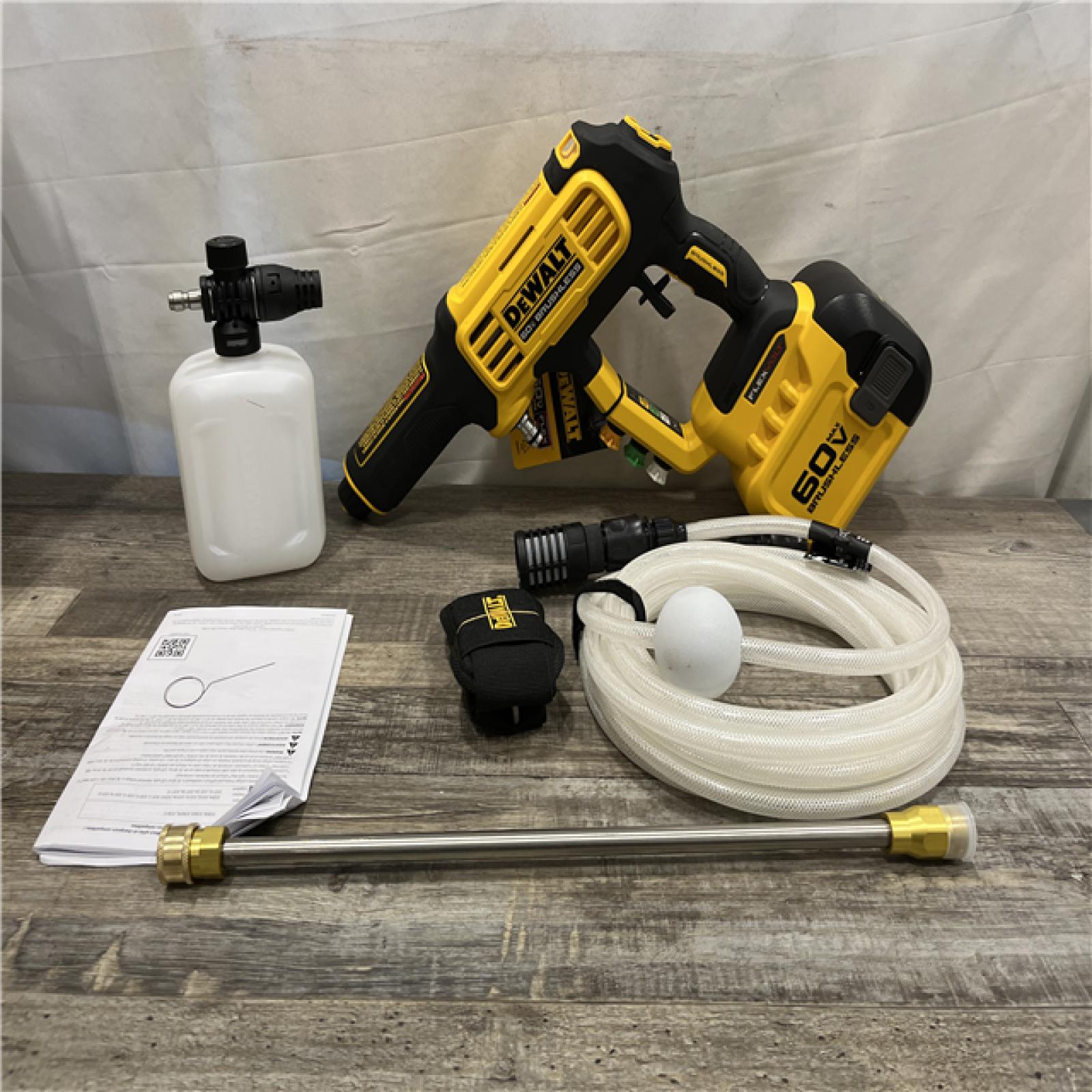 AS-IS DEWALT FLEXVOLT 60V MAX 1000 PSI 1.0 GPM Cold Water Cordless Power Cleaner (Tool Only)