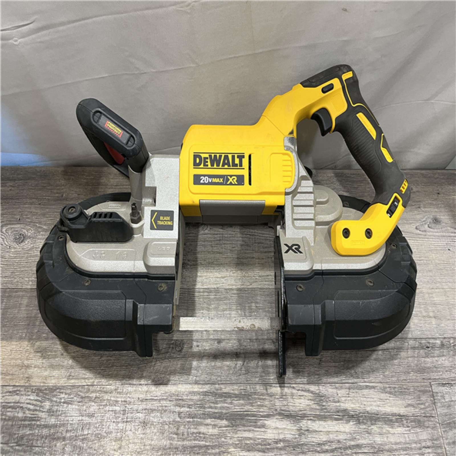 AS-IS DEWALT 20V MAX Cordless Brushless 5 in. Dual Switch Bandsaw (Tool-Only)