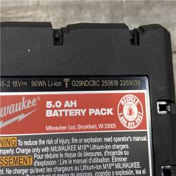 AS-IS Milwaukee 18-Volt Lithium-Ion XC Starter Kit with Two 5.0Ah Batteries and Charger