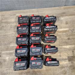 HOUSTON LOCATION - AS-IS MILWAUKEE BATTERY PACK QTY - 15