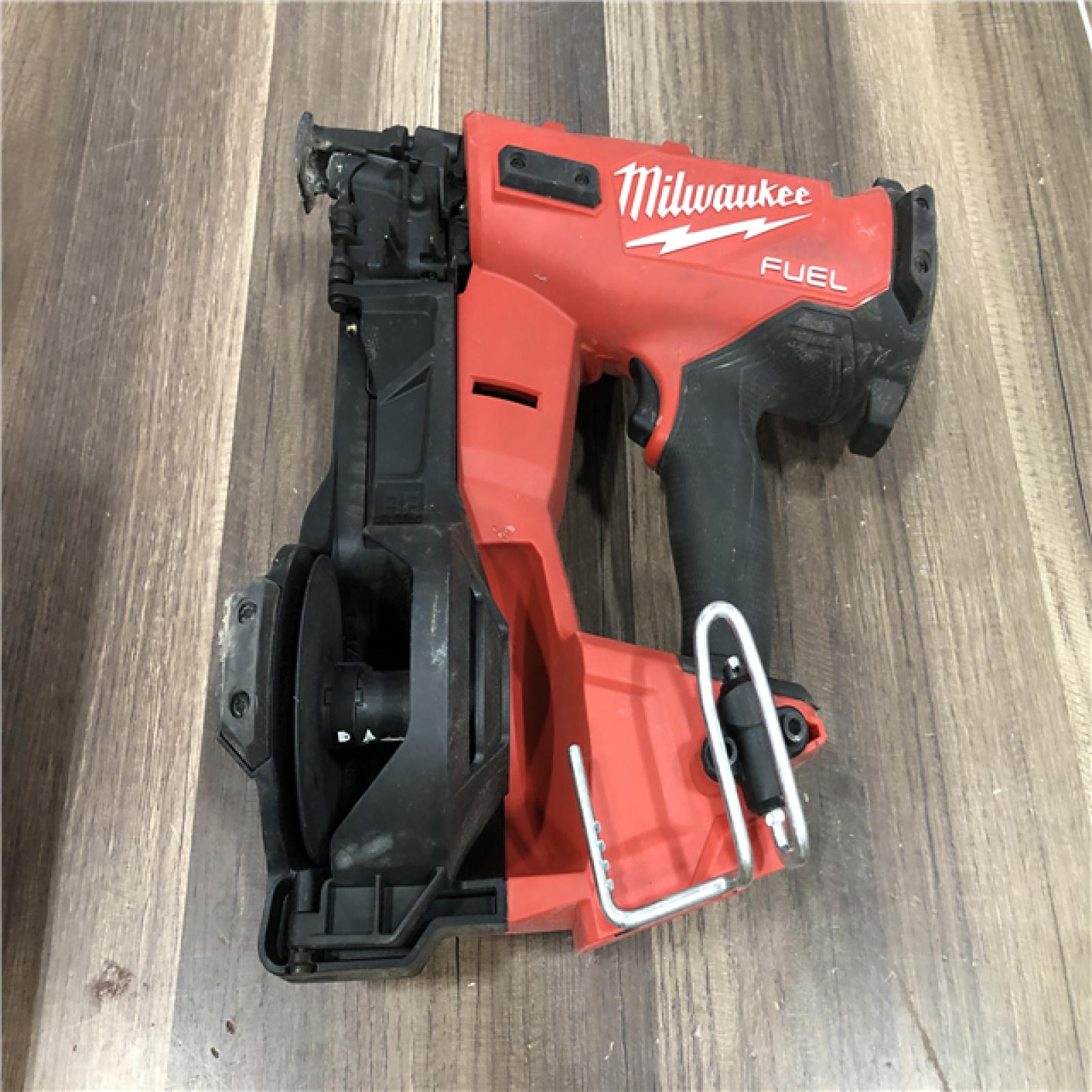 AS-IS Milwaukee FUEL 18-Volt Lithium-Ion Brushless Cordless Coil Roofing Nailer (Tool Only)