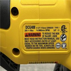 AS-IS DEWALT 20V MAX Cordless Brushless 4-1/2 in. Angle Grinder with Paddle Switch (Tool Only)