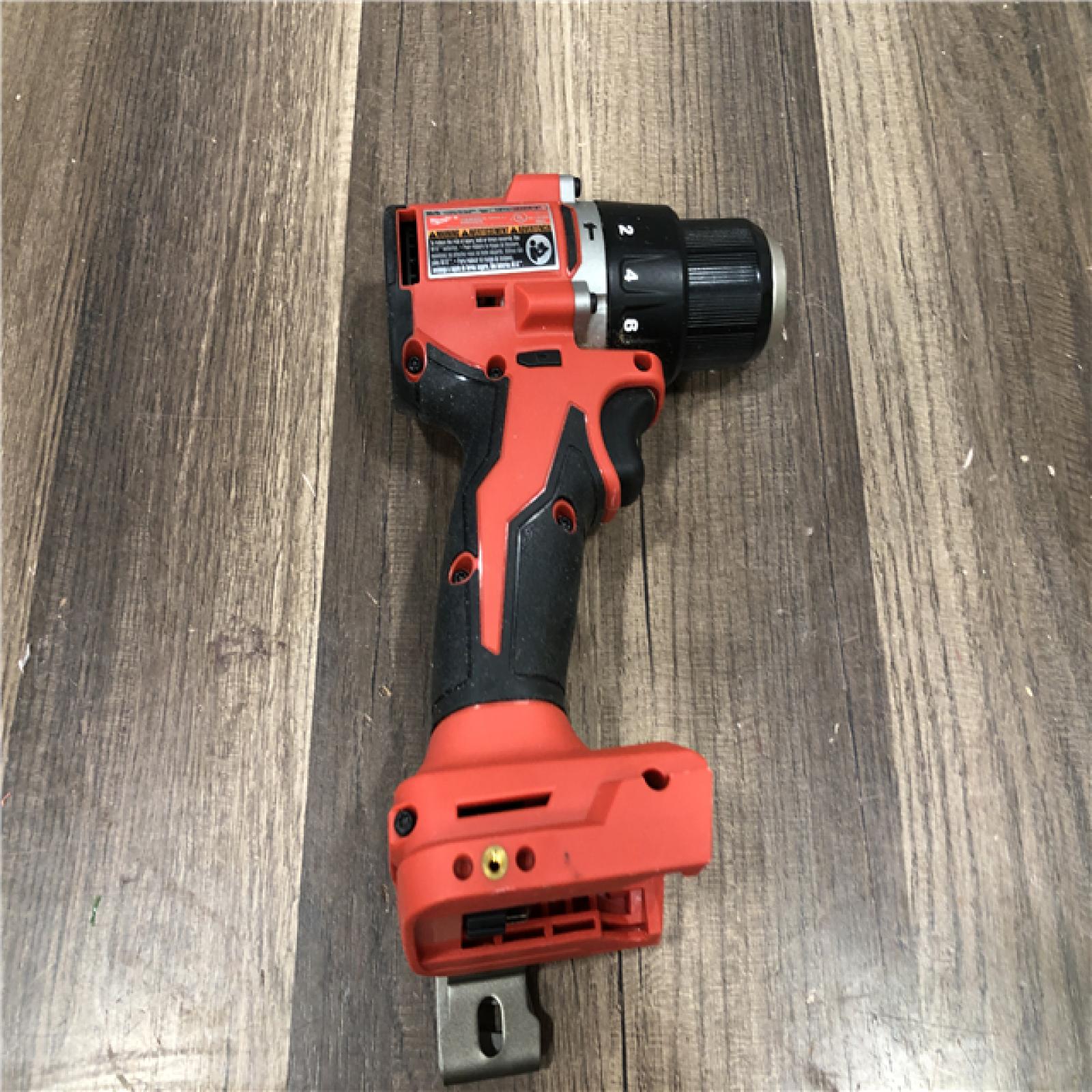 AS-IS Milwaukee 18V Lithium-Ion Brushless Cordless 1/2 in. Compact Hammer Drill/Driver (Tool-Only)