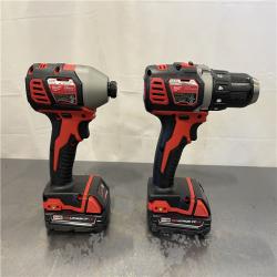 AS-IS - Milwaukee M18 18V Lithium-Ion Cordless Drill Driver/Impact Driver Combo Kit (2-Tool)
