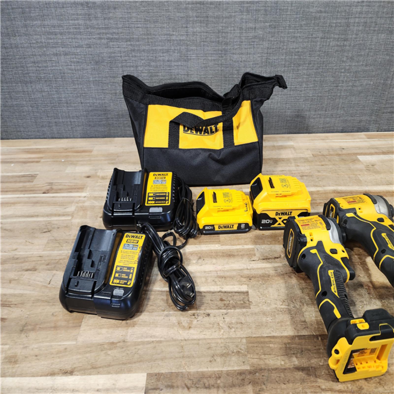 HOUSTON LOCATION - AS - IS Milwaukee 2 Tool Combo Kit W/ (2) Battery & (2) Charger