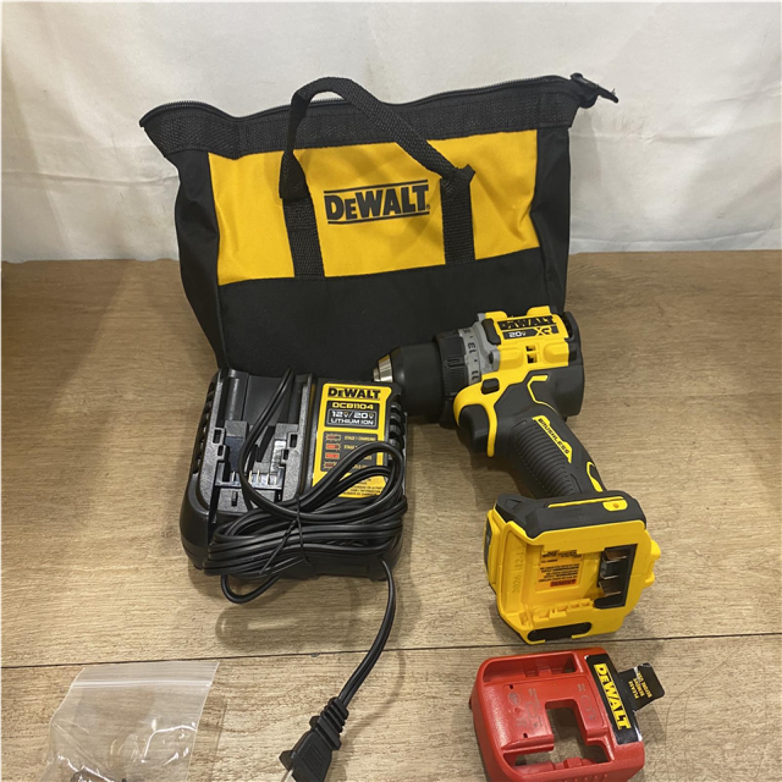 AS-IS DEWALT 20V MAX XR 1/2 Inch Drill Driver Kit - DCD801T1