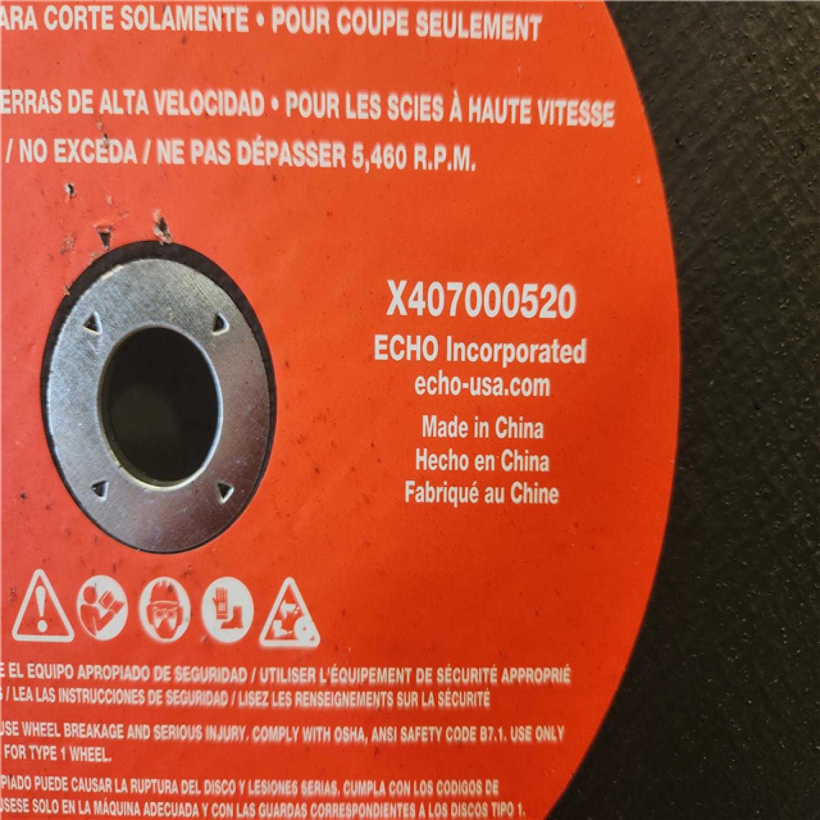 Phoenix NEW ECHO 14 in. 73.5 cc 2-Stroke Gas Concrete Masonry Pro Cut-Off Saw with Decompression Valve and Abrasive Blade and Water Valve