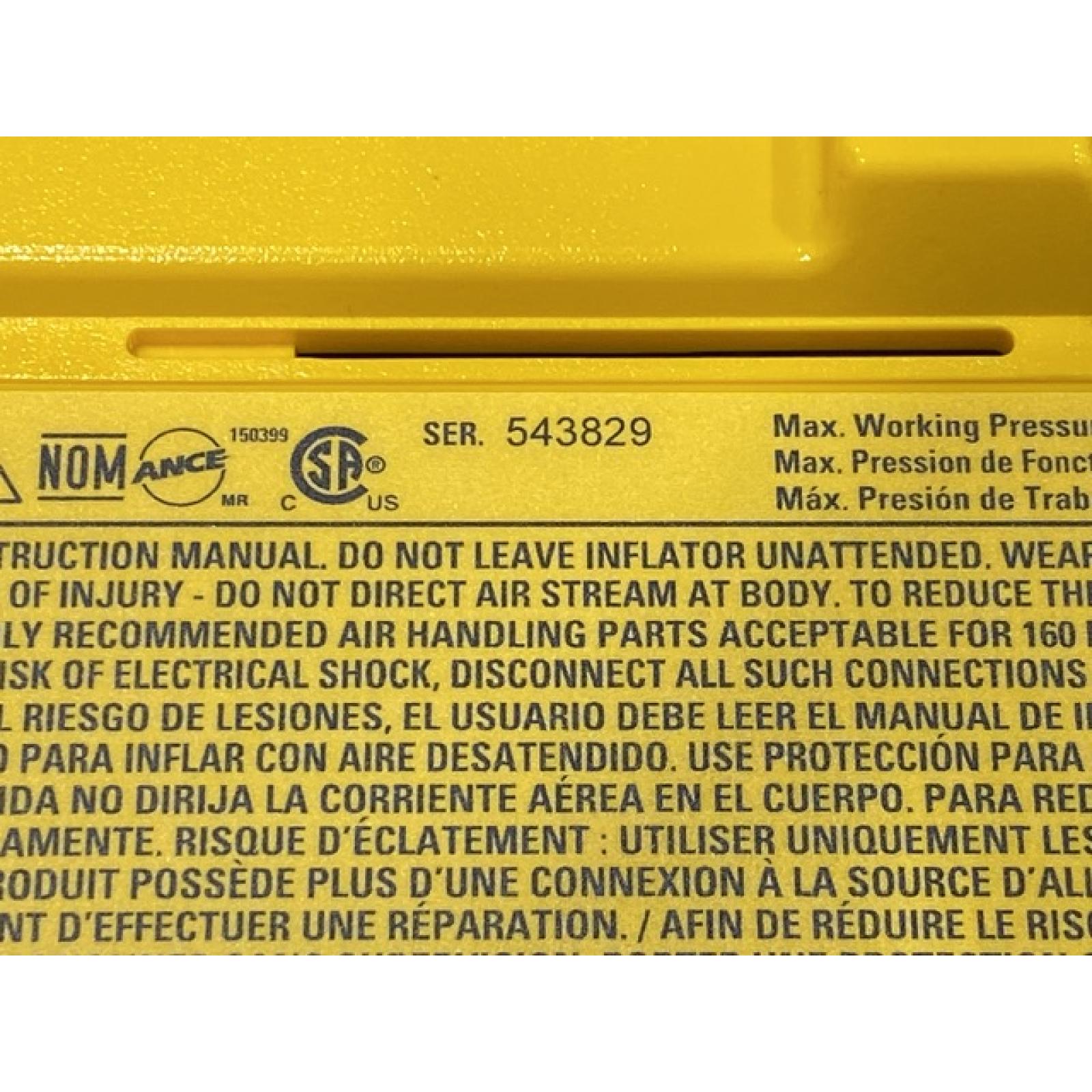 AS-IS DEWALT 20V MAX Cordless Electric Portable Inflator (Tool Only)