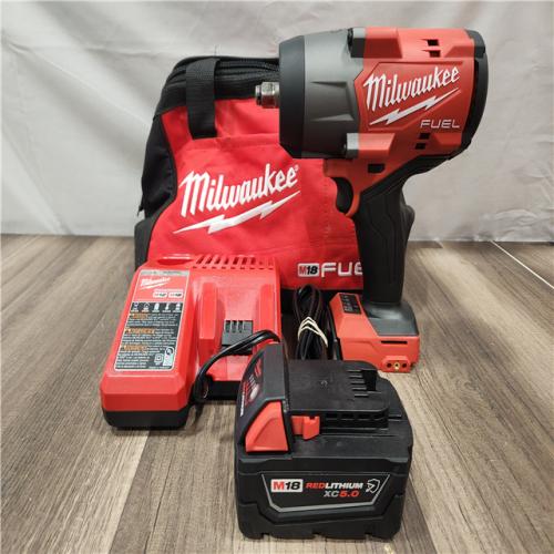 AS-IS- Milwaukee M18 1/2 in. Cordless Brushless High Torque Impact Wrench Kit (Battery & Charger)