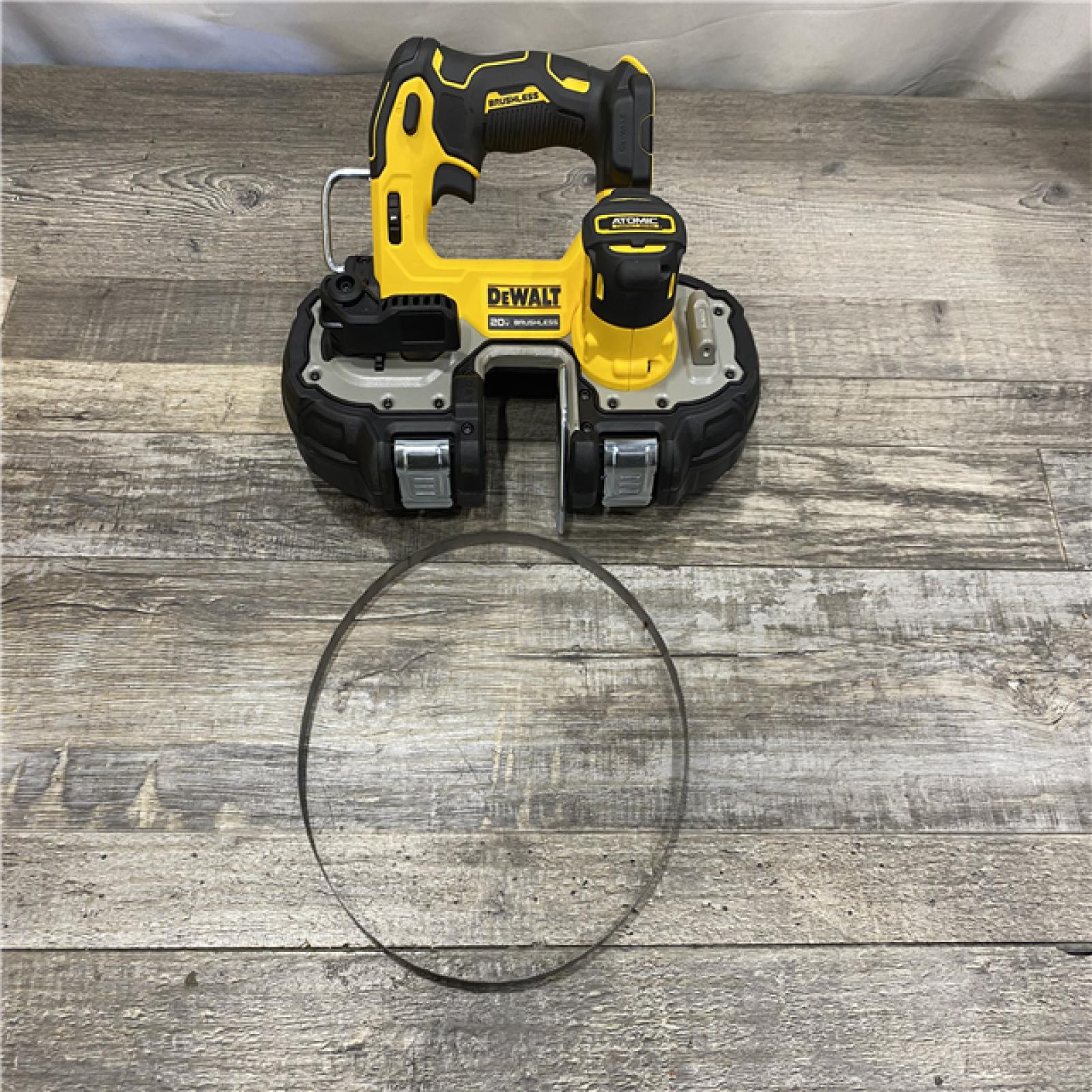 AS-IS DEWALT ATOMIC 20V MAX Cordless Brushless Compact 1-3/4 in. Bandsaw (Tool Only)