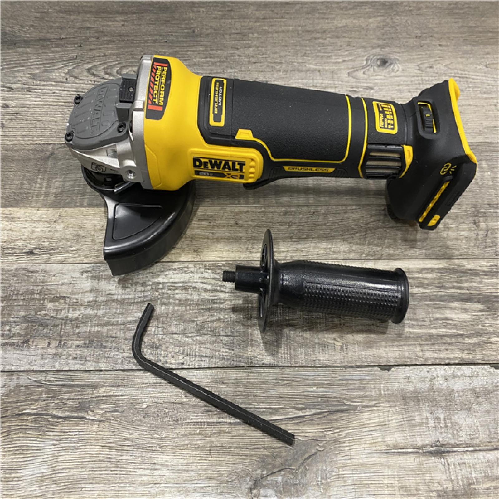 AS-IS DEWALT 20V XR Cordless 4-1/2. in. to 5 in. Variable Speed Angle Grinder (Tool Only)