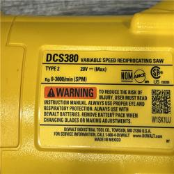 AS-IS DEWALT 20V MAX Cordless Reciprocating Saw (Tool Only)