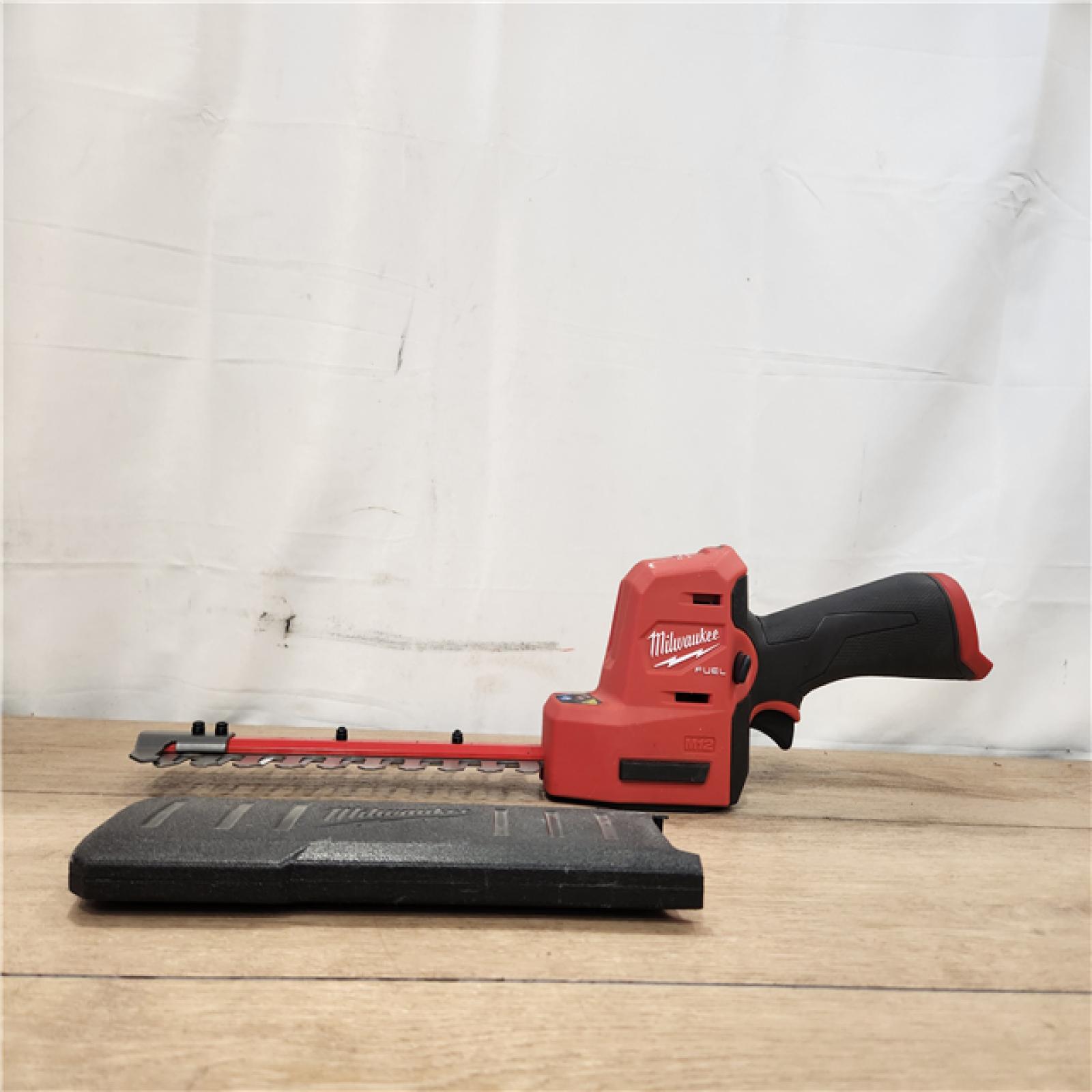 AS-IS- Milwaukee FUEL 8 in. 12V Lithium-Ion Brushless Cordless Battery Hedge Trimmer (Tool-Only)